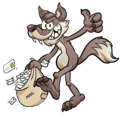 Coyotes mailbag illustration.