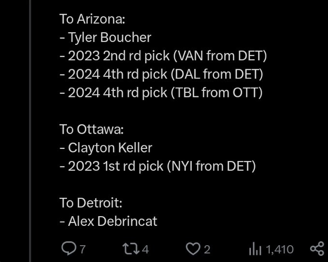 Coyotes proposed trade.